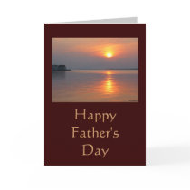 Sunset Happy Father's Day Card