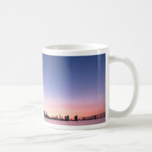 sunset harbour view mugs