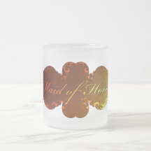Sunset Hues Fall Wedding Monogram Design Coffee Mug