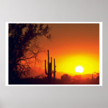Sunset In A Clear Sky Posters