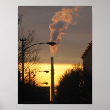 Sunset in Chinatown, Chicago Print