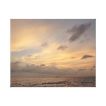Sunset in Indian ocean Gallery Wrapped Canvas