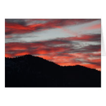 Sunset in Janesville, CA Cards