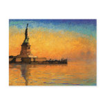 Sunset in Liberty Island Post Cards