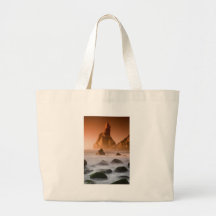 Sunset in Mars Canvas Bags