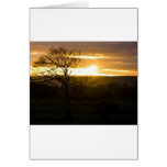 Sunset In North Yorkshire Greeting Card