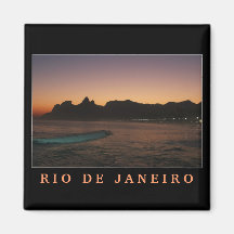 "Sunset in Rio de Janeiro" fridge magnet