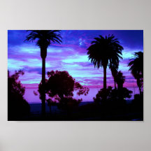 Sunset in Santa Monica Posters