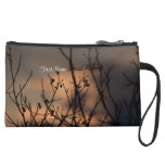 Sunset in the Background; Customizable Wristlet Clutch