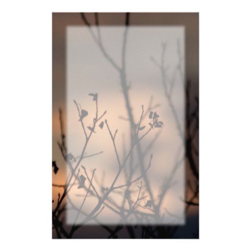 Sunset in the Background Stationery Paper
