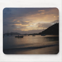 Sunset in the British Virgin Islands Mouse Pad