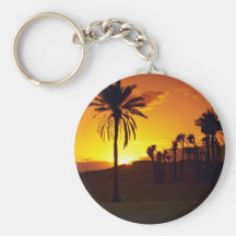 Sunset in the desert, The Sahara, Tunisia Desert Key Chain