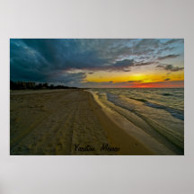Sunset in The Gulf Poster