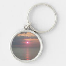 Sunset in Virginia Beach Key Chain