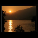 sunset ~ lake como postcards