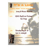 Sunset Luau Party Personalized Invitation