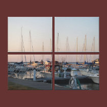 "Sunset Marina" canvas prints