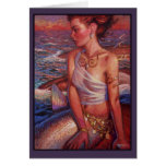 Sunset Mermaid Card