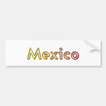 Sunset Mexico bumper sticker