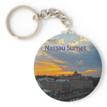 Sunset, Nassau Bahamas Keychains