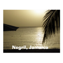 Sunset: Negril, Jamaica Postcard