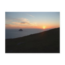 Sunset off the Blasket Islands Postcard
