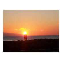 Sunset on Galway Bay Post Card