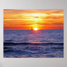 Sunset on Lake Michigan 1 Print