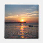 Sunset on Lake Okoboji, Iowa Fridge Magnets