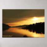 Sunset on Lake Pend Orielle Posters