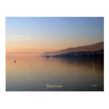 sunset on Montreux Post Card