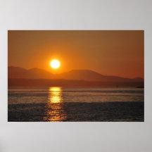 Sunset on Puget Sound Poster