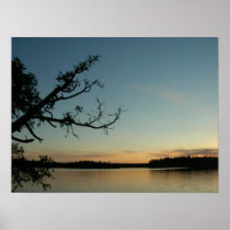 Sunset on Sawbill Lake Print