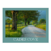 Sunset on Sparks Lane - Cades Cove postcard