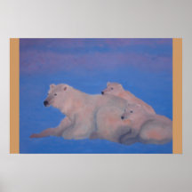 Sunset on the artic print
