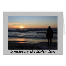 Sunset on the Baltic Greeting Card