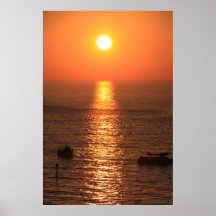 Sunset on the Gulf Poster