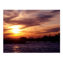 Sunset on the Hudson Post Cards