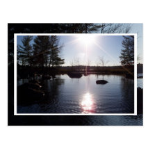 Sunset on the Lake Postcard