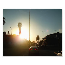 Sunset On The Street Photo