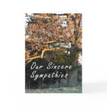 Sunset on the tree sympathy card