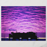 Sunset over base full color flyer