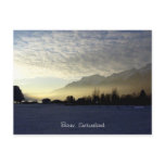 sunset over Brienz' lake Postcard