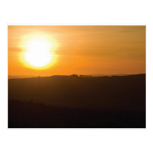 Sunset over Eyam Post Card