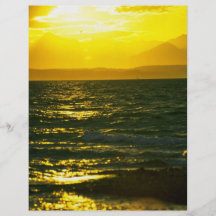 Sunset Over Heavy Sea Custom Flyer