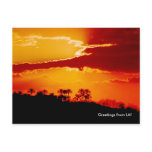 Sunset over Los Angeles California Postcard