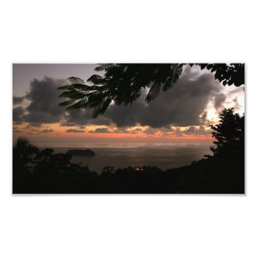 Sunset over Manuel Antonio, Costa Rica Art Photo