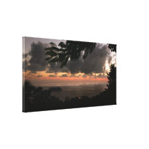 Sunset over Manuel Antonio, Costa Rica Gallery Wrapped Canvas