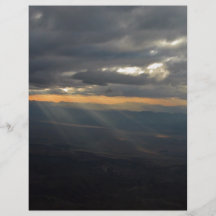 Sunset over mountain flyers