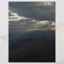 Sunset over mountain personalized flyer